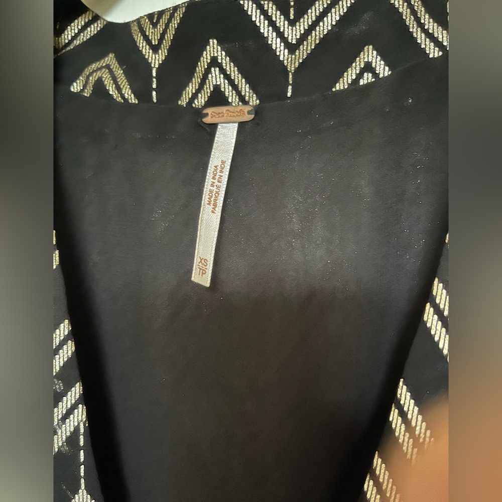 Free People Black and White Patterned Dress - Picture 3 of 6
